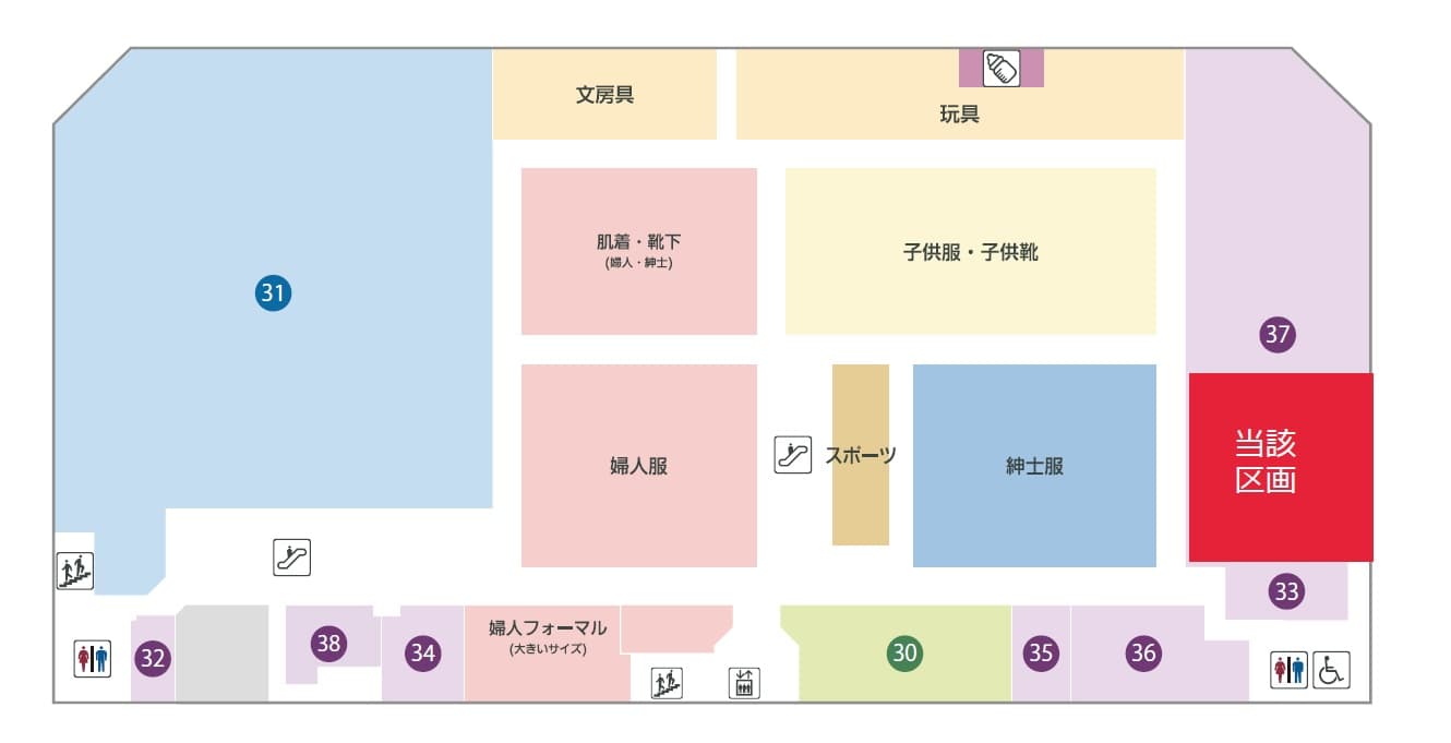 2F楽市楽座 横の図面・フロアマップ